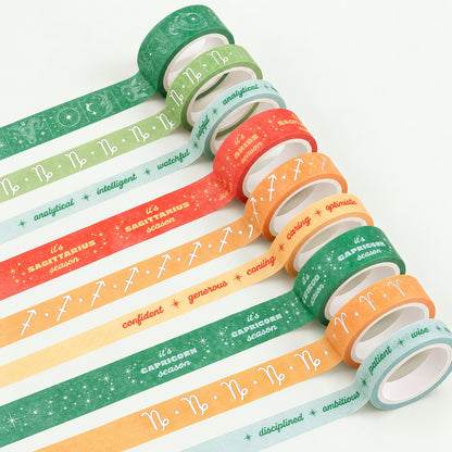 Celestial Orange and Green Washi Tape