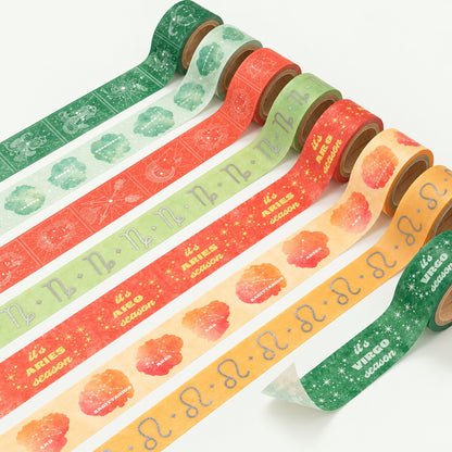 Celestial Orange and Green Washi Tape