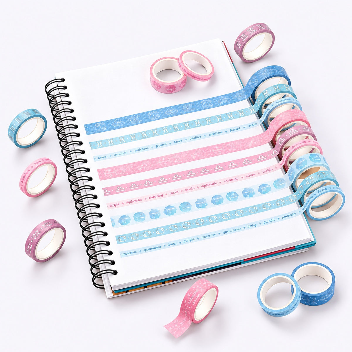 Celestial Pink and Blue Washi Tape