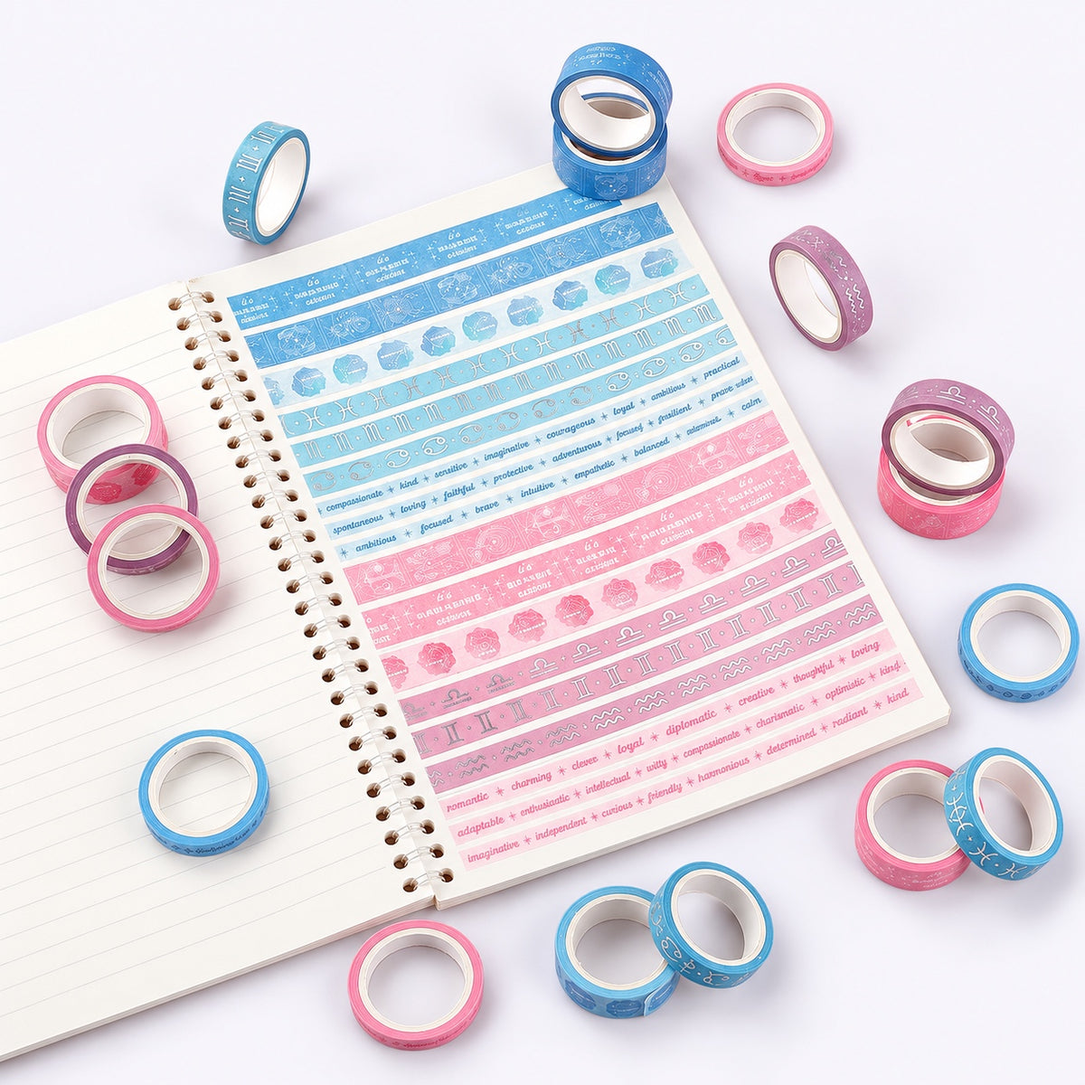 Celestial Pink and Blue Washi Tape