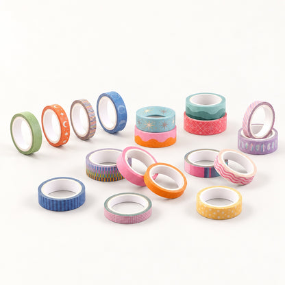 Color Block and Celestial Washi Tape