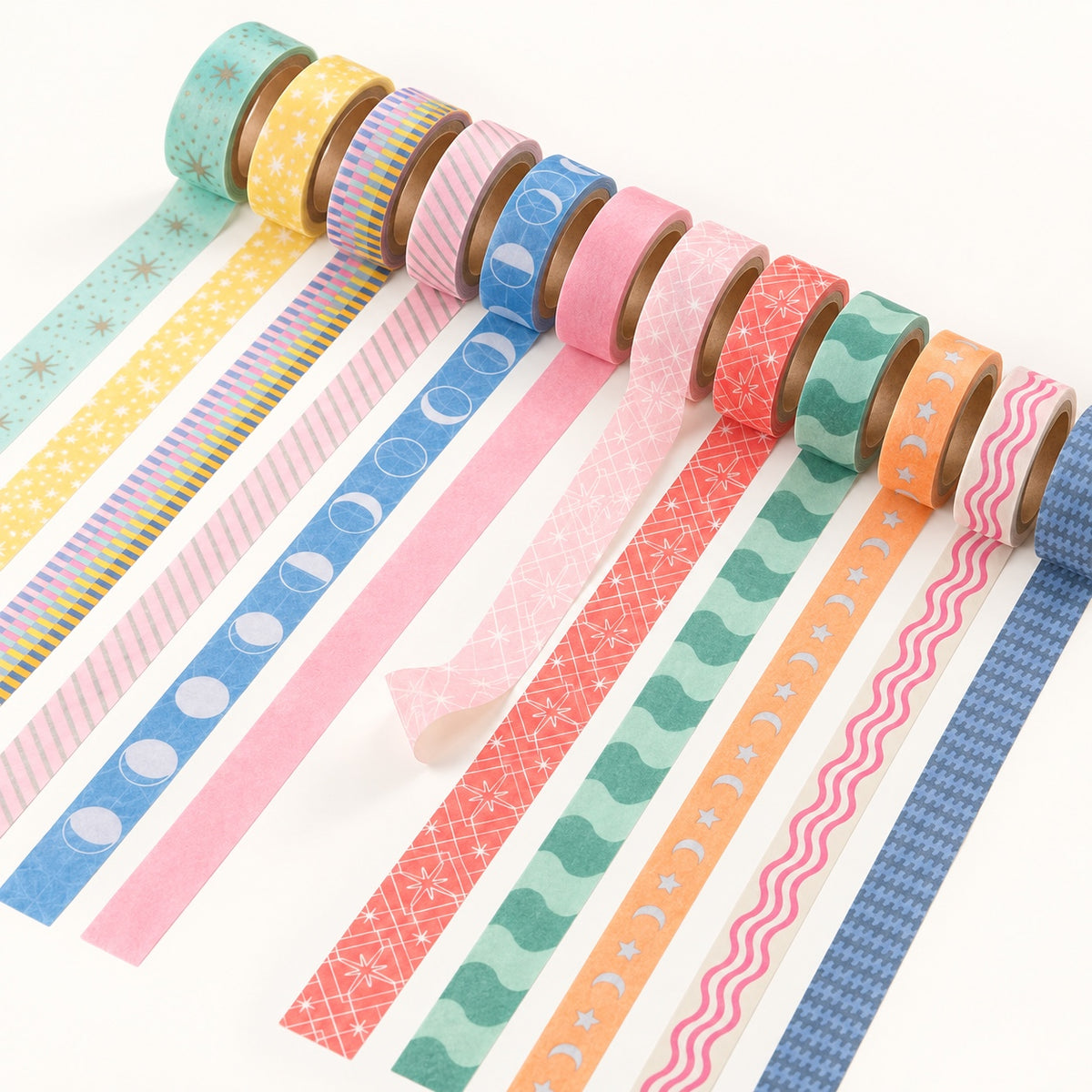 Color Block and Celestial Washi Tape