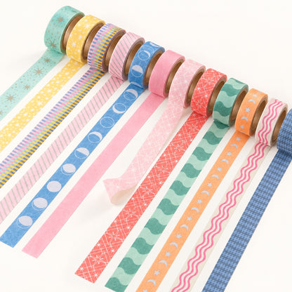 Color Block and Celestial Washi Tape