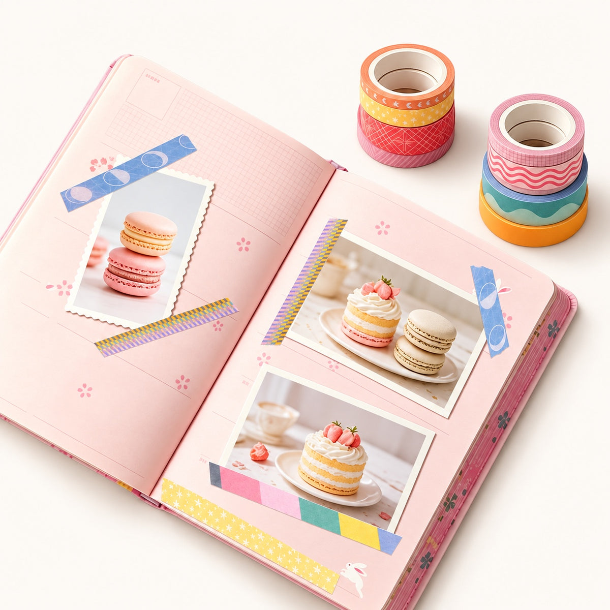 Color Block and Celestial Washi Tape